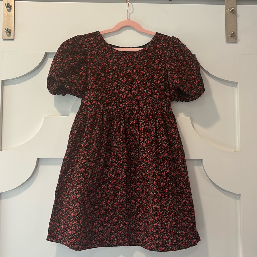 Gap red & black floral dress